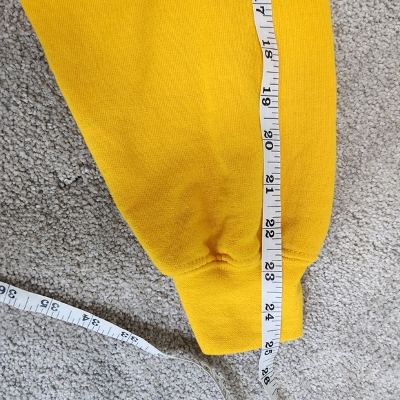 "F-Bomb Mom" Women's Cozy Comfortable Yellow Hoodie Hooded Sweatshirt Size L - Picture 11 of 12